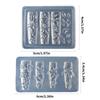 2 Pieces Silicone Nail Art Mould for Floral Embossing Manicure Tool With Reusable Flower Designs Templates