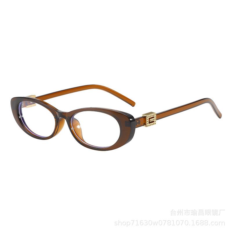 New fashionable and simple small frame sunglasses, European and American high-end retro sunglasses, anti-ultraviolet women's tide street shooting
