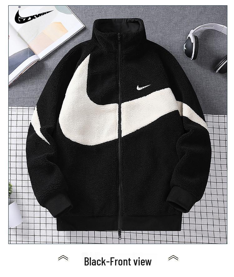 Двусторонняя куртка из овечьей шерсти: Модный мужской и женский хлопковый стеганый пальто Зима 2025