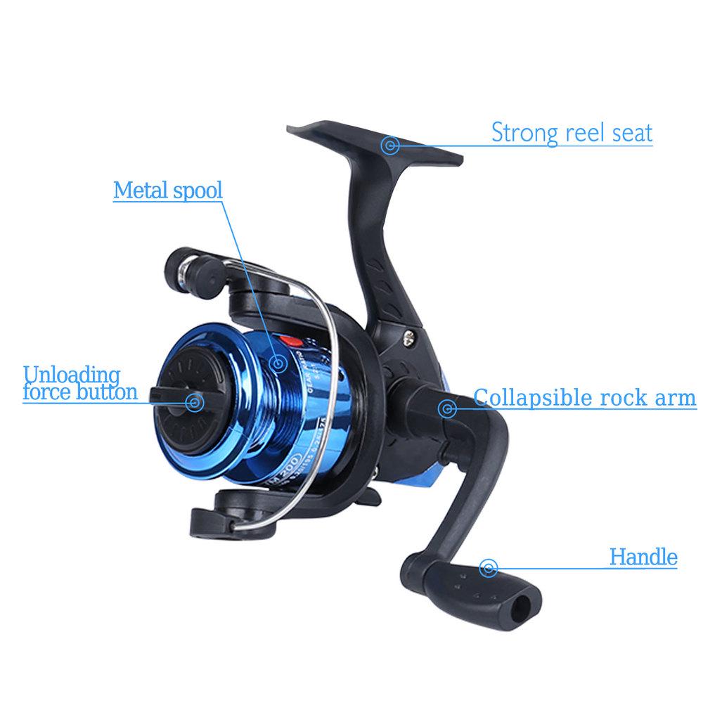 Телескопическое удилище с рыболовной катушкой