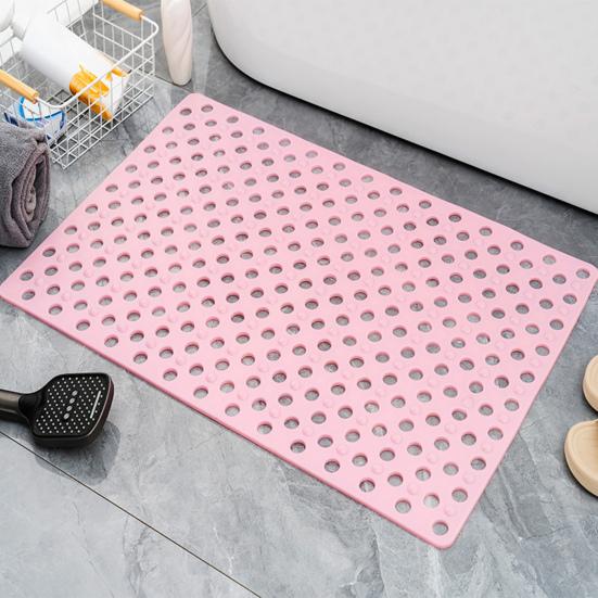 Bath Tub Shower Mat with Suction Cups Non-Slip Large Drainage Holes Design Wear Resistant