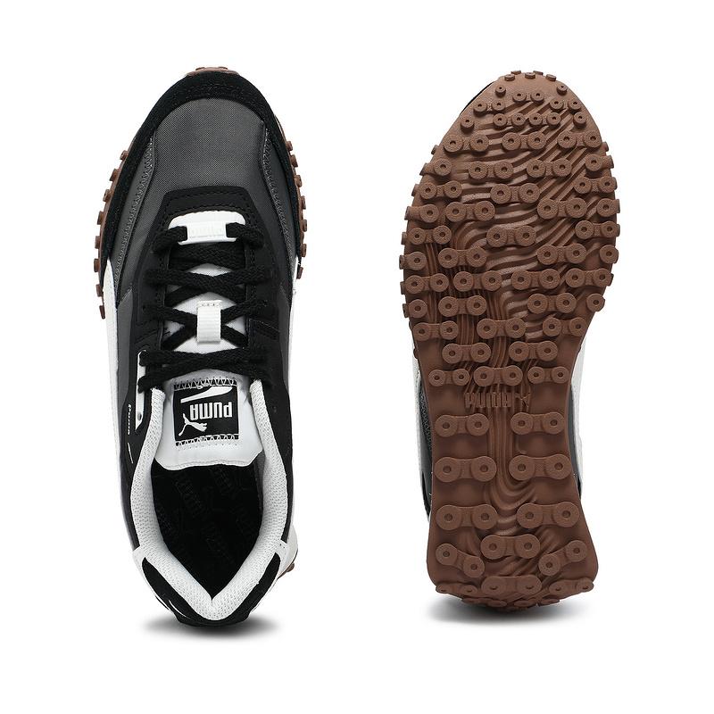 Puma Blktop Rider Neo Vintage Удобные Универсальные Прочные Низкие Повседневные Кроссовки Унисекс Черный Серый Белый 39315106