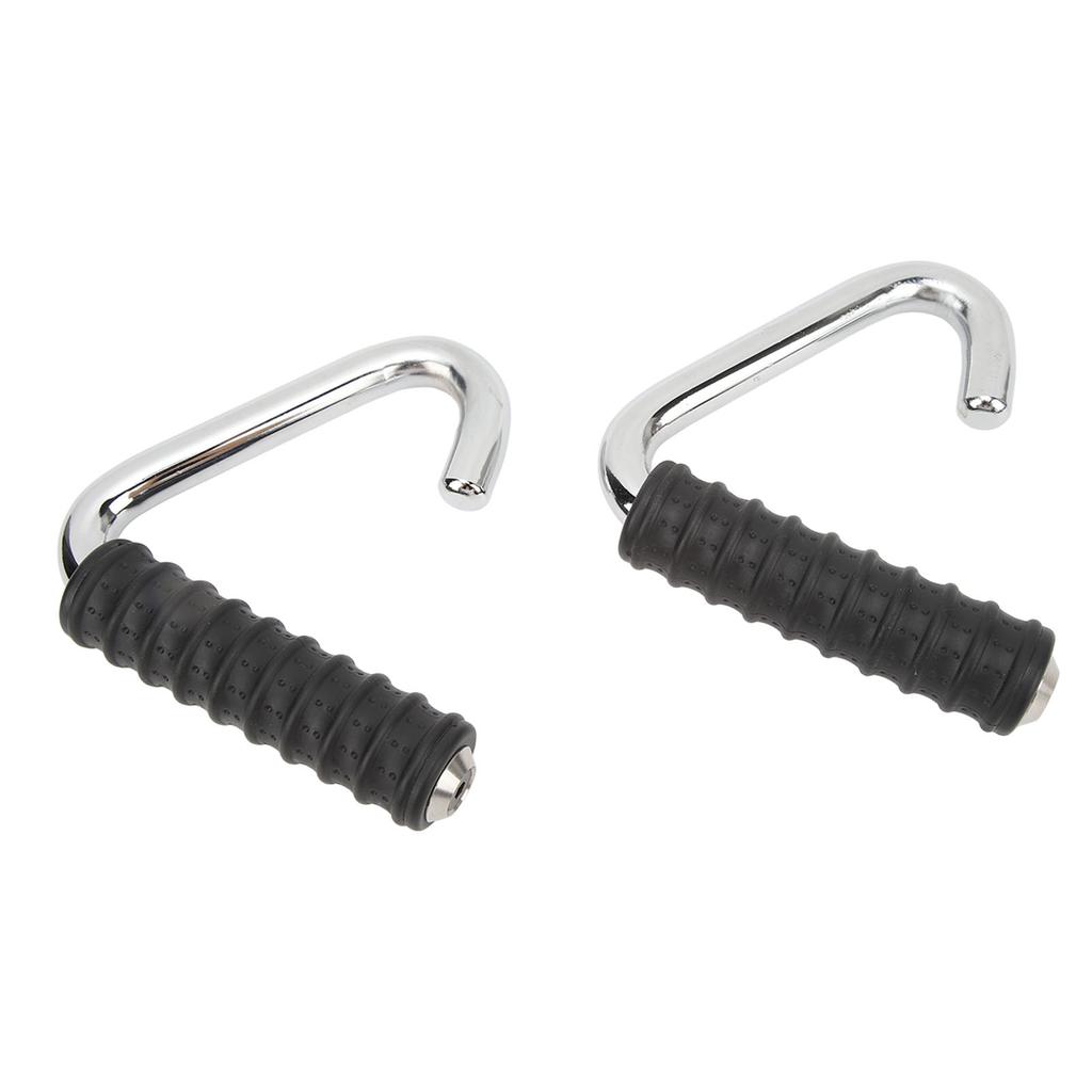 2PCS Pull Up Handles for Men Women Steel TPE C Shaped Gym Resistance Band Handles for Exercise Workout Fitness Training