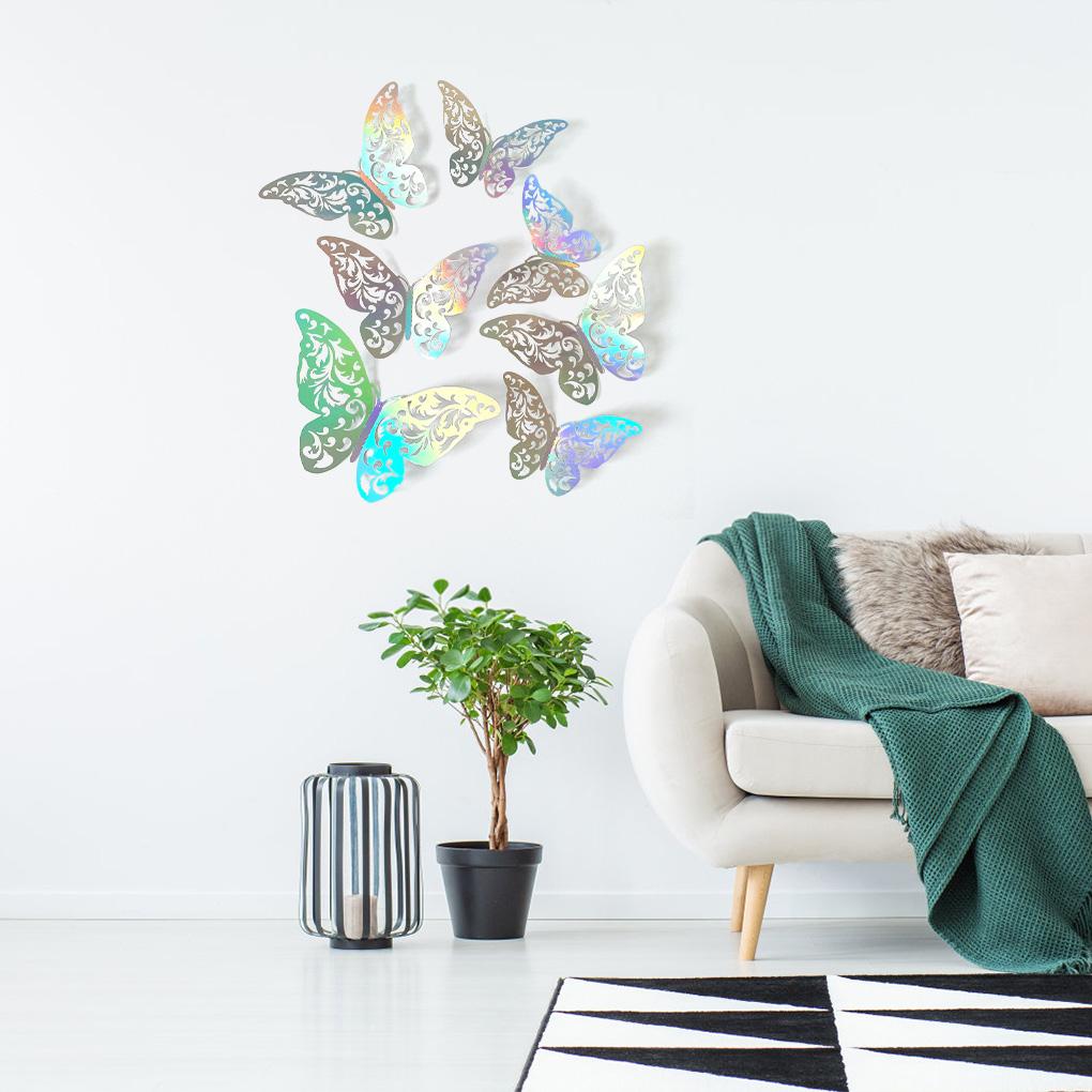 Упаковка из 12 наклеек на стену, самоклеящиеся наклейки, наклейки на насекомых, съемные наклейки на дверь спальни, холодильник, вечеринку