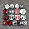 4Pcs Car Logo Wheel Hub Center Caps Decoration Accessories For Honda Fit Jazz GK5 Civic Type-R CRV Pilot Accord Insight Spirior