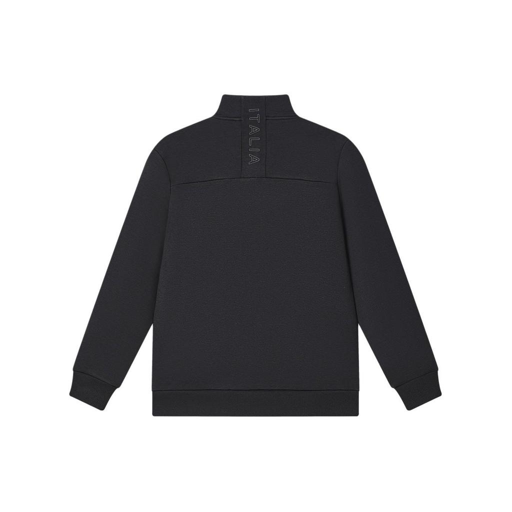 Fila Однотонная утолщенная куртка на молнии со стойкой Мужские куртки Черный F51M417505A-BK