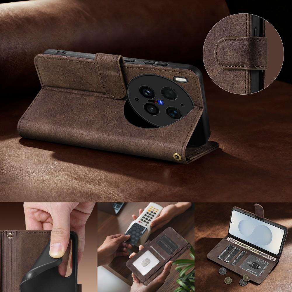For VIVO X300 Ultra Phone Case Wallet Shell Protective Card Slot Flip Pu Leather Shockproof Back Cover