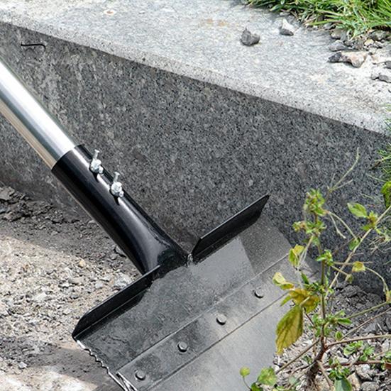 Скребок для льда на подъездной дорожке, плоская лопата со съемной длинной ручкой, прочная лопата для уборки, удаление сорняков для сада, тротуара, пола, льда, снега