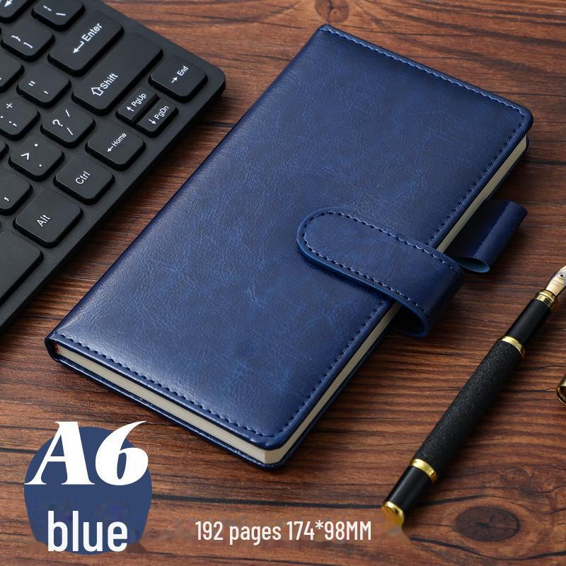 Супер толстый кожаный деловой блокнот с простым логотипом