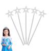 Five Pointed Star Princess Sticks Golden Silver Star Wand Halloween Fairy Wand Wedding