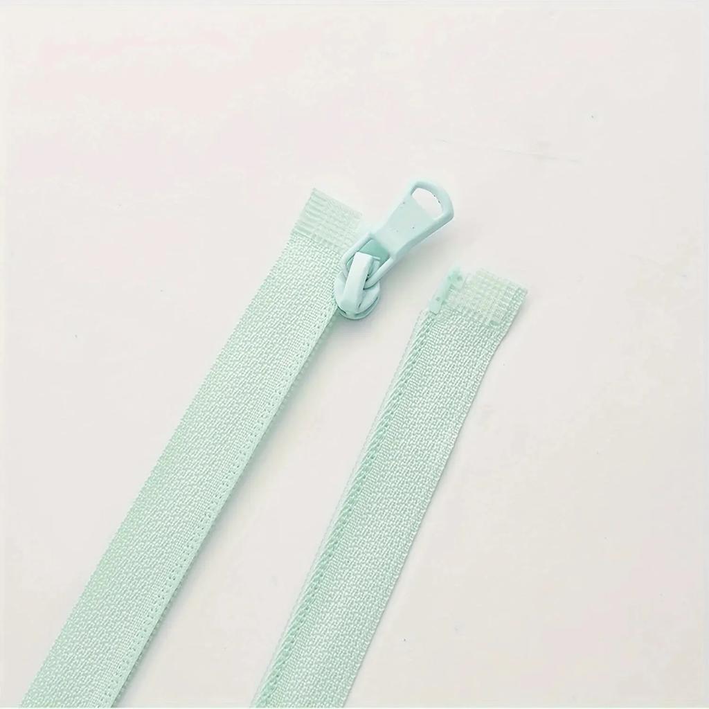 (10pcs)3# Sun-protective Clothing Zipper Single Open Tail Color Sportswear Clothing Reverse Nylon Zipper Multi-size