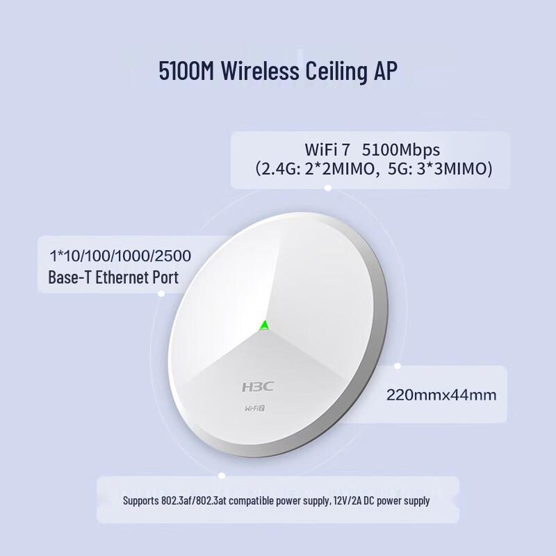 H3C WiFi 7 5100M Ceiling AP & Gateway Bundle (CN version)