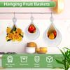 Hanging Baskets Onion Basket Coat Bohemian Storage Fruit Wall Hooks for Kitchen Home Restaurant Garlic Vegetable Wall Planters