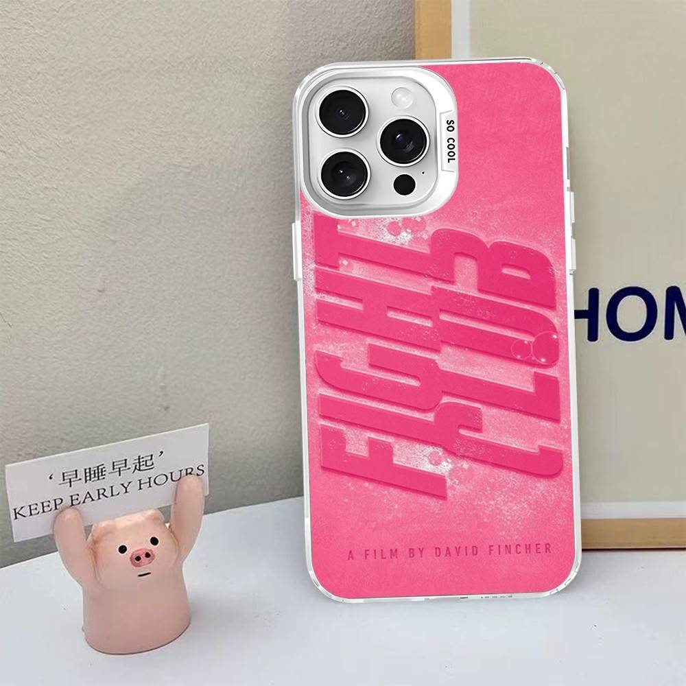 Классический фильм F-fight C-club Чехол для телефона для IPhone 16 15 14 13 12 11 Pro Max X XR XSMAX 8 7 Plus Матовый ударопрочный задний чехол