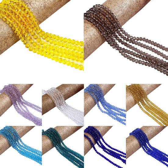 DIY ювелирные аксессуары искусственный кристалл плоские свободные бусины строка домашний декор