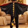 Dinosaur Cape Shiny Costume with Mask Sparkling for Halloween, Kids