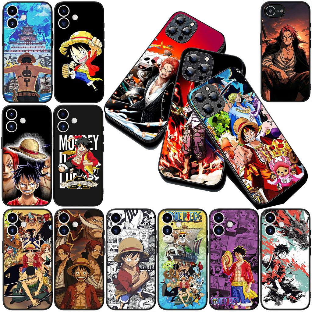 Cover for Samsung Galaxy A35 A36 A55 A26 A05 A06 A14 A50 A51 A53 A54 A12 A13 A23 Phone Case Red Hair One Luffy Pieces Shanks