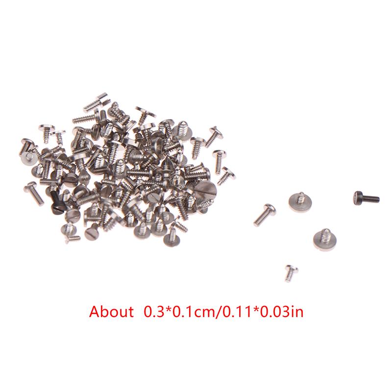 100 шт. Крошечные Прецизионные Смешанные Винты Разного Размера для Часов Инструменты для Ремонта Механизма Части для Часовщика