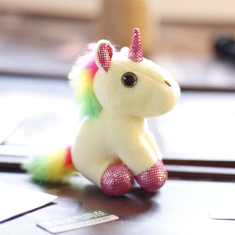 Ins Милый Милый Единорог Подвеска Плюшевая Игрушка Пони Кукла Сумка Подвесной Брелок