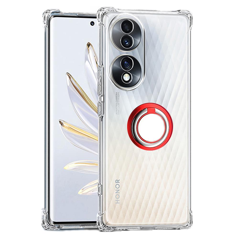 Мягкий прозрачный чехол-держатель с кольцом для телефона Huawei Honor 90 Lite 80 SE 70 Pro Plus 60 50 SE X8 X7 X9 Y70 Y60, противоударный чехол с подушкой безопасности, чехлы из ТПУ