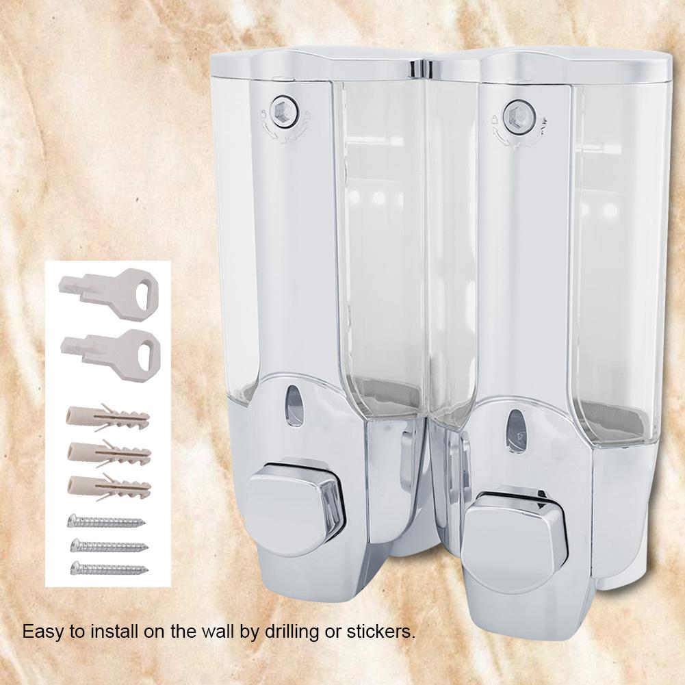 350 / 700 мл Настенный дозатор пены для мыла и лосьона (Двойной выход 700 мл)