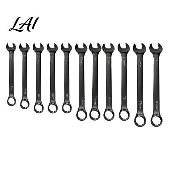 Heavy Duty Steel Spanner Double End Combination Wrench Heavy-Duty Metric Automotive Repair Hand Tool High-Strength for Construction Mechanical