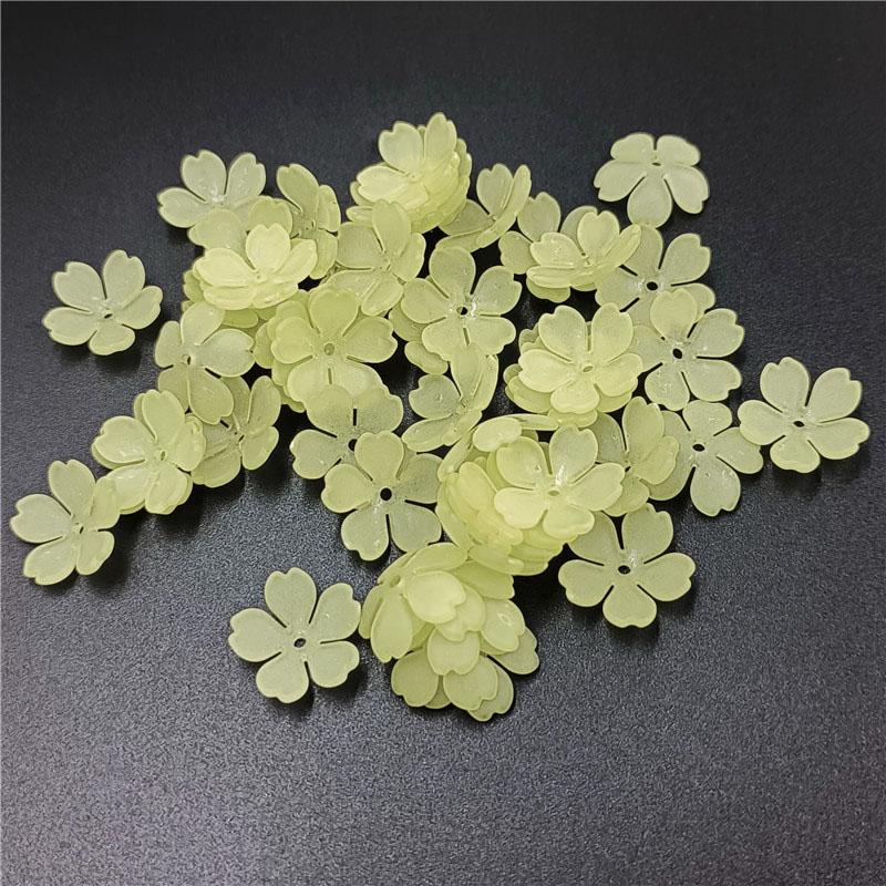 50 шт. DIY теплых цветов, материалы для ручной работы, 5 лепестков, серьги, букет, изготовление украшений, отдел для хранения, матовые аксессуары, бусины