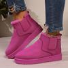 Fashion Winter Women Snow Boots Plush Warm Non Slip Waterproof Ladies Flats Sneakers Casual Slip On Female Ankle Boots Botas Mujer