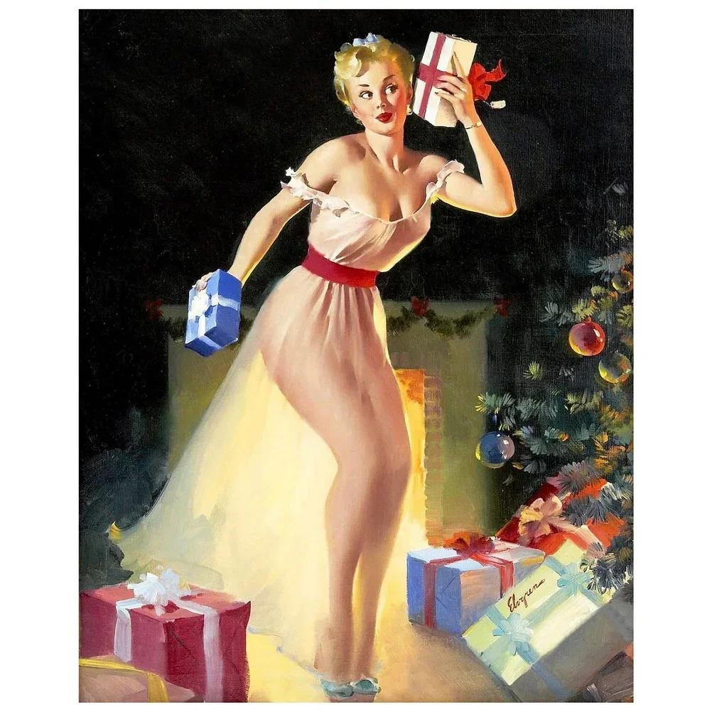 Металлические жестяные знаки Pinup Girls Vintage Board Plate Retro Wall Art Sexy Lady Poster для дома Cafe Bar Pubs Iron Painting Decoration