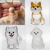 Pet Hair Storage Box Resin Cute Animal Keychain For Collectors And Giftgiving