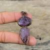 African Amethyst Rough Pendant Electroformed Copper Pendant Gemstone Pendant Electroformed Jewelry Handmade Pendant Copper Jewelry For Gift