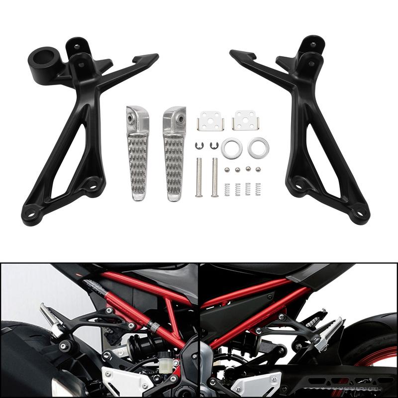 Rear Passenger Footrests Footpegs Brackets Fit For Kawasaki Z900 2017-2025 2024 Motorcycle Accessories