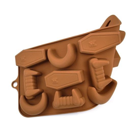 Форма для выпечки десерта Yousheng, пищевая термостойкая силиконовая форма для Хэллоуина, тыквы, призрака, форма для шоколадных конфет, печенья