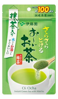 Itoen Oi Ocha Порошок зеленого чая матча, 80 г, пакет с застежкой-молнией