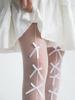Girls' Summer Mesh Thin Jumpsuit Socks, Children's Princess Bow Leggings, Stockings