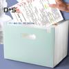 25-Pocket Accordion File Folder Waterproof Expandable Documents Organizer with Colored Labels Vertical Document Storage Organizer for Home Office