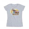 Womens/Ladies Lilo And Stitch Bitten Surfboard Cotton T-Shirt