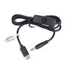 Кабель USB C к 12 В для использования с Power Delivery, Управление Вкл/Выкл, Круглый наконечник 4,0x1,7 мм с положительным центром, Шнур 1 м, Черный, для стационарных устройств