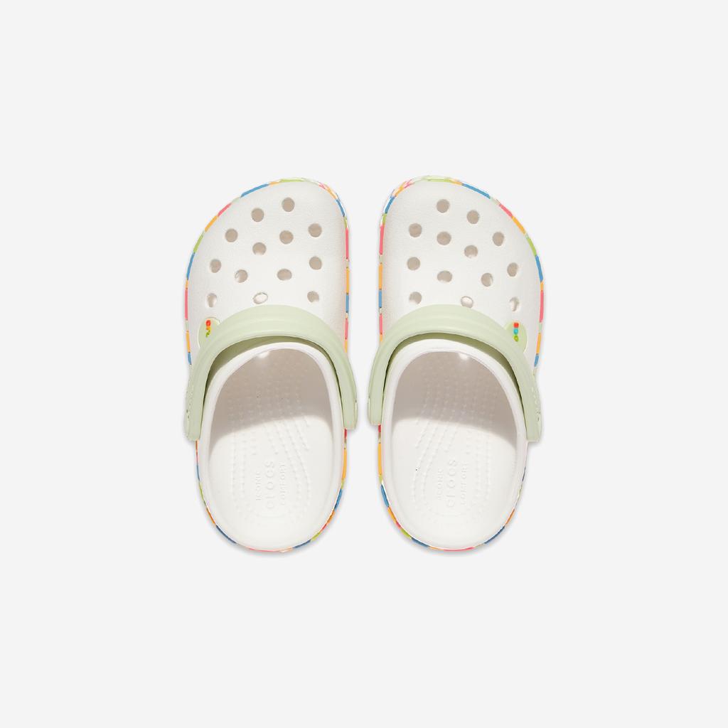 [Crocs] Crocband Chevron Band Clog Toddler [CRS213840-WHITE/MULTI]