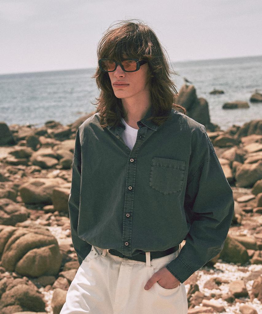 FAKE CAMPER Vintage Pigment Loose Fit Shirt [7 Colors] (Type A)