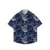 Men'S Shirt Summer Flower Fashion Casual Short Sleeve Flower Shirt Men'S