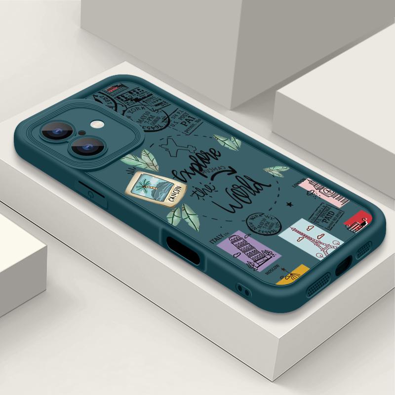 Матовый чехол с принтом вывески для iPhone 16 Pro Max 15 Plus 14 Pro 13 12 11 XS XR 8 7 Противоударный мягкий чехол-накладка из ТПУ