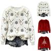 Ladies Fashion Casual Long Sleeve Printed Round Neck Hoodie Pullover Top