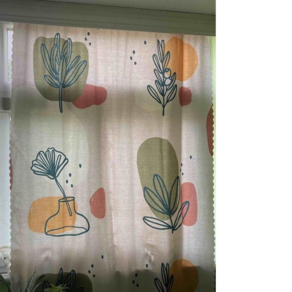 Curtain Backdrop Curtain 140 X 270 Cm Digital Printed Curtain