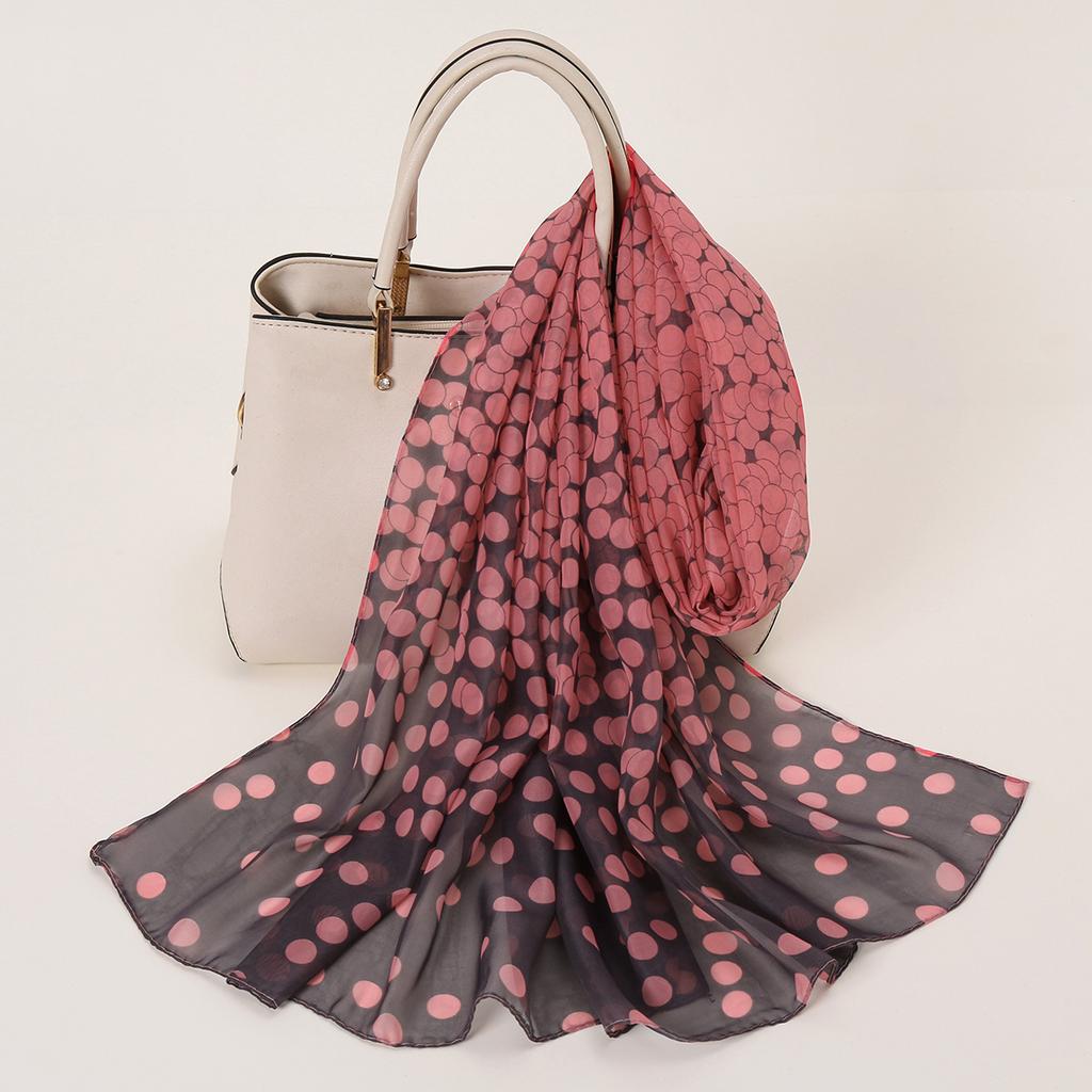 Весенний шифоновый шарф с принтом, пляжная шаль с цветочным принтом, легкий шейный платок, летний шарф-шаль для защиты шеи от солнца, 150*50см