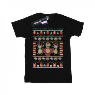 Мужская футболка Iron Man Get Your Jingle On Fair Isle