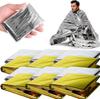 1pcs Thermal Survival Blanket Foil Space Blanket Windproof Portable Camping Hiking Emergency Marathons All Weather Conditi