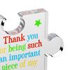 Thank You Puzzle Acrylic Decoration Appreciation Desktop Gift Home Office Teacher Colorful Letter Jigsaw