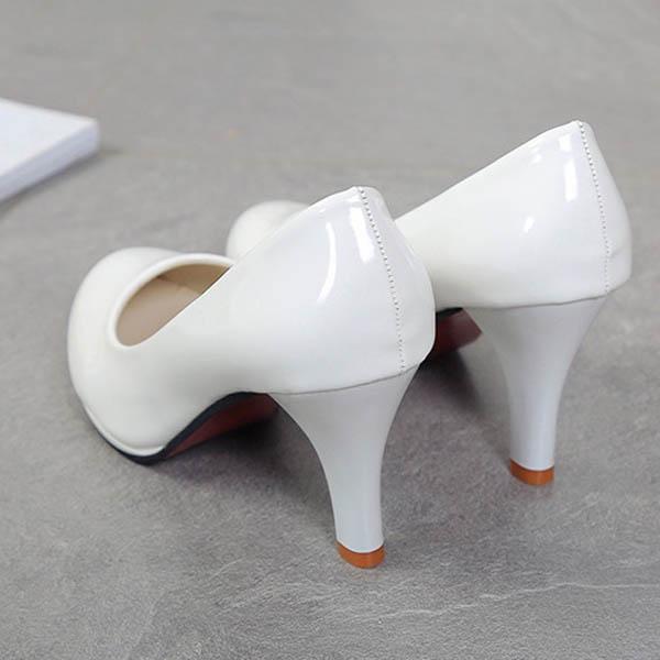 Модная женская кожаная элегантная деловая одежда с круглой головкой на низком каблуке OL Arashi, размер 34-42