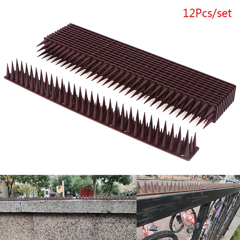 12 шт. Пластиковые шипы для защиты от птиц и голубей, отпугивающие птиц и вредителей